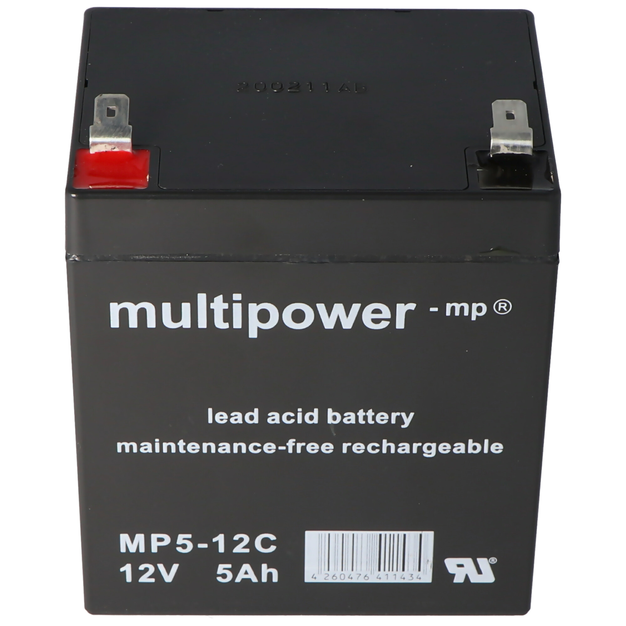 rør Pompeji Ynkelig MP5-12C Multipower blybatteri 12 Volt 5Ah Cycle-proof med Faston 6,3mm | 12  Volt | Multipower | Batteri til blygel AGM | Genopladelige batterier |  Akkushop-Denmark