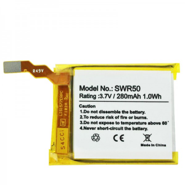 Batteri passer til Sony SmartWatch 3, SWR50, Sony GB-S10, GB-S10-353235-0100 Lithium Polymer batteri 3.7 Volt 280mAh