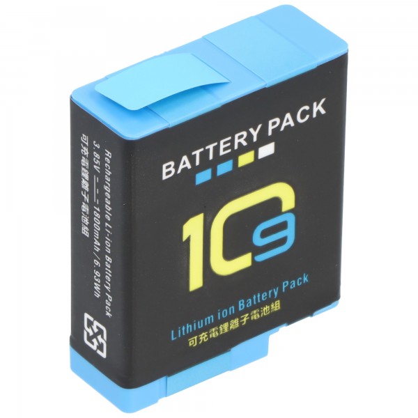 Batteri passer til GoPro Hero 9 Hero 10 Li-ion 3.85V 1800mAh 6.9Wh