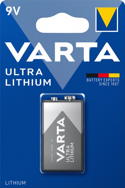 Varta (6122) Batteri Lithium 9 Volt Block - Professionelt Litium