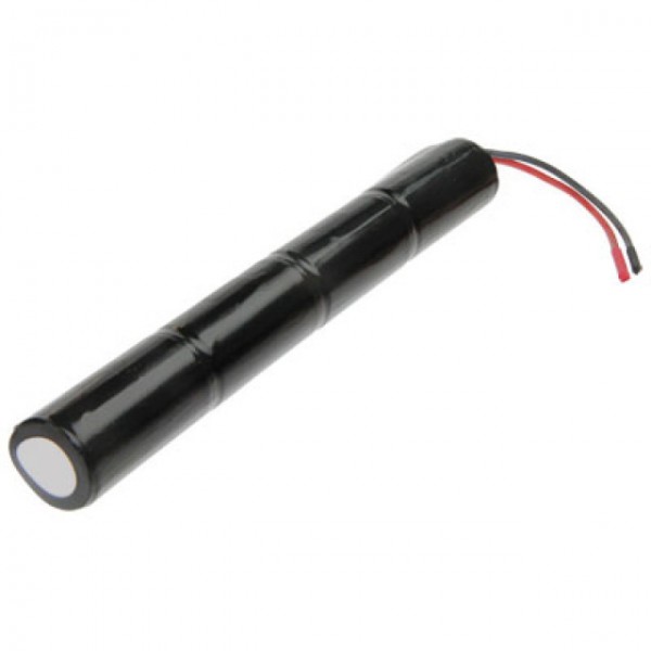 Nødbelysning batteri L1x4 juice VNT C med kabel 10cm med åben ledning 4,8V, 2500mAh