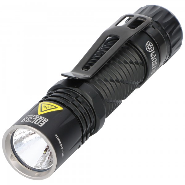 Nitecore EDC33 LED lommelygte med op til 4000 lumen, NiteLab UHi-20-MAX LED, taktisk lommelygte med LUMIN SHIELD