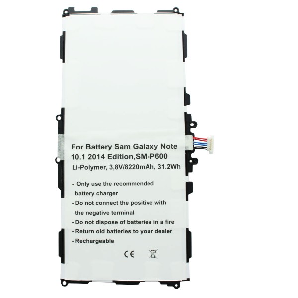 Batteri passer til Samsung Galaxy Note 10.1 SM-P600 Batteri T8220E