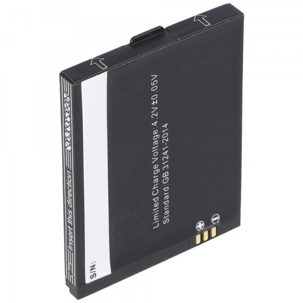 AK-V32 Genopladeligt batteri fra AccuCell passer til EMPORIA V32C, V32-001, V32, CLICK V32C