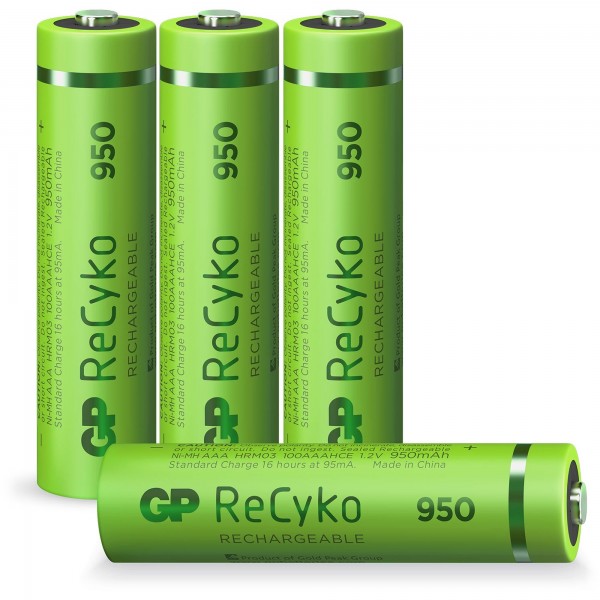 AAA batteri GP NiMH 950 mAh ReCyko 1.2V 4 stk