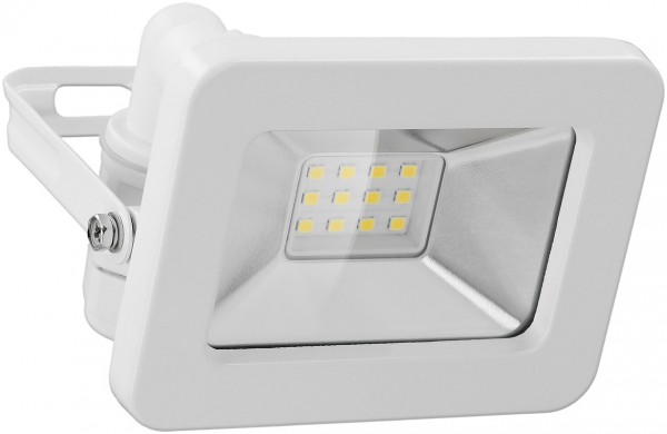 Goobay LED udendørs spotlight, 10 W - med 850 lm, neutral hvidt lys (4000 K) og M16 kabelforskruning, velegnet til udendørs brug (IP65)