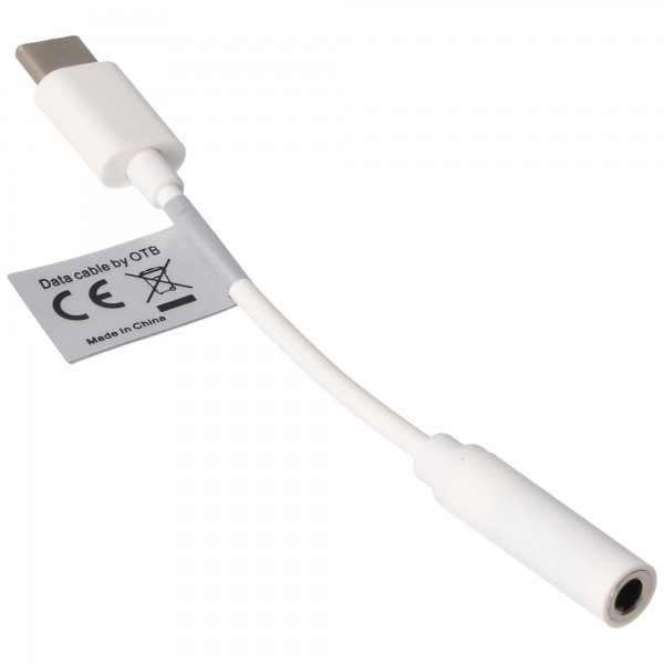 LYD- OG HEADSET-ADAPTER fra USB TYPE C USB-C til et 3,5 MM STEREO-KABEL