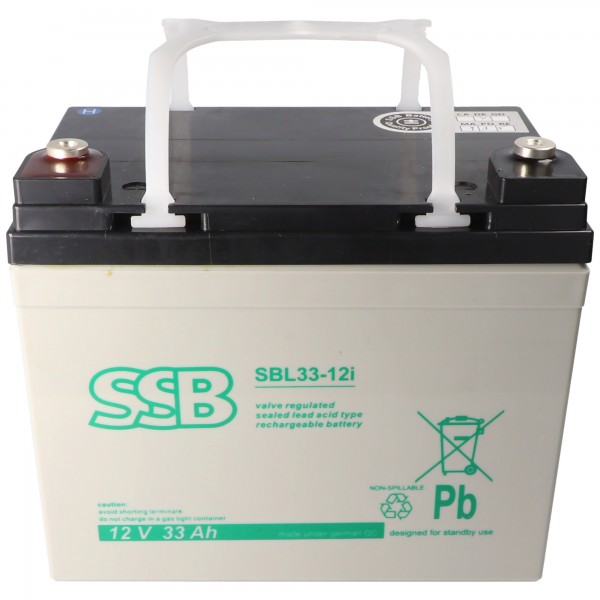 SSB SBL33-12i 12V 33Ah blybatteri AGM blygelbatteri