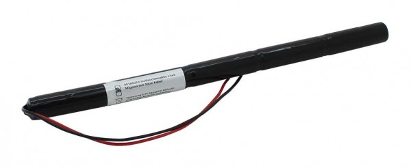 Nødlysbatteri NiCd 6.0V 860mAh L1x5 Mignon AA med 200mm kabel på den ene side erstatter Beghelli 415.224.001, 415224001