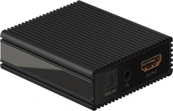 Goobay HDMI™ Audio Extractor 4K @ 60 Hz - udtrækker lydsignalerne fra en HDMI™-kildeenhed og sender dem til en terminalenhed