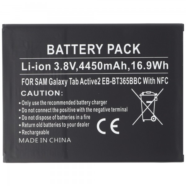 Batteri passer til Samsung Galaxy Tab Aktiv Batteri SM-T365, EB-BT365BBU