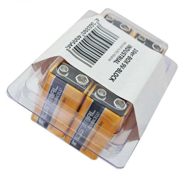 Duracell 9 Volt alkalisk batteri i pakke med 10 og opbevaringsboks