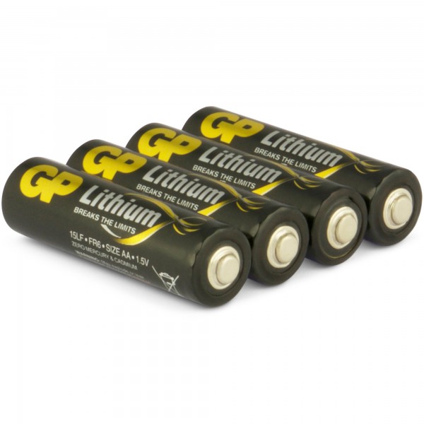 AA batteri GP lithium 1,5V 4 stk
