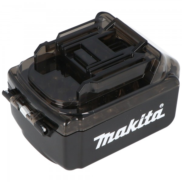 Original Makita bit box i batteri design, skruetrækker bit sæt inkl. Bit holder 1/4, bit box ingen Makita batteri