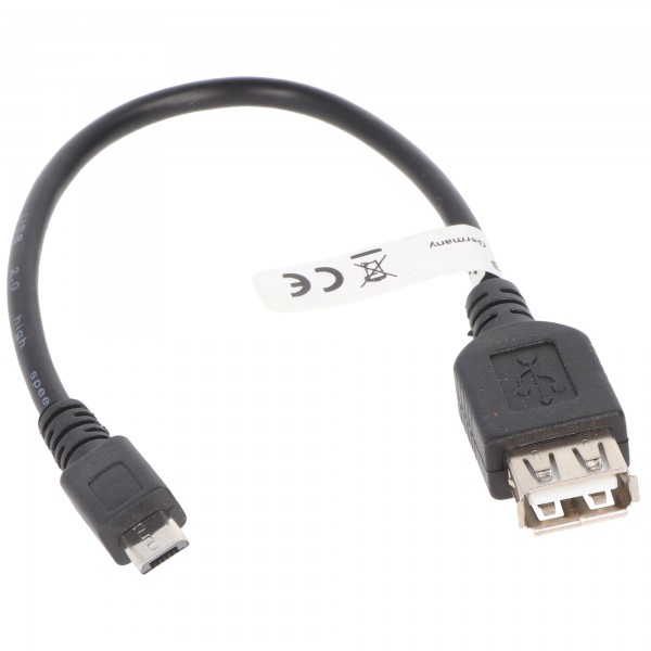 Goobay USB 2.0 Hi-Speed Adapter 0,2 m - USB 2.0-stik (type A) > USB 2.0 mikrostik (type B)
