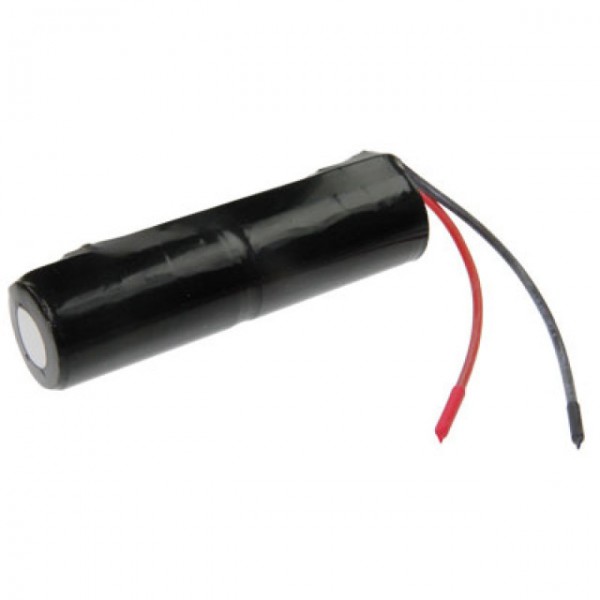 Nødbelysningsbatteri L1x2 Saft VNT C med kabel 10cm med åben streng 2.4V, 2500mAh