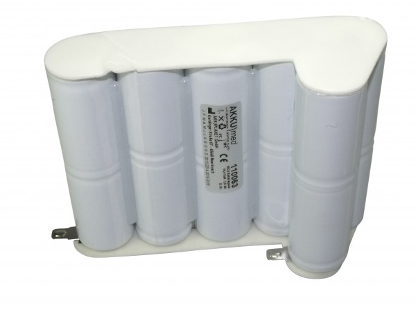 NC-batteri egnet til Physio Control Defibrillator LP6, LP7, VSM2 ECG monitor
