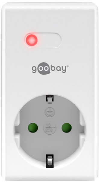 Goobay radiostyret stikkontakt - beskyttende kontaktstik - som forlængelse eller erstatning for det radiostyrede stiksæt