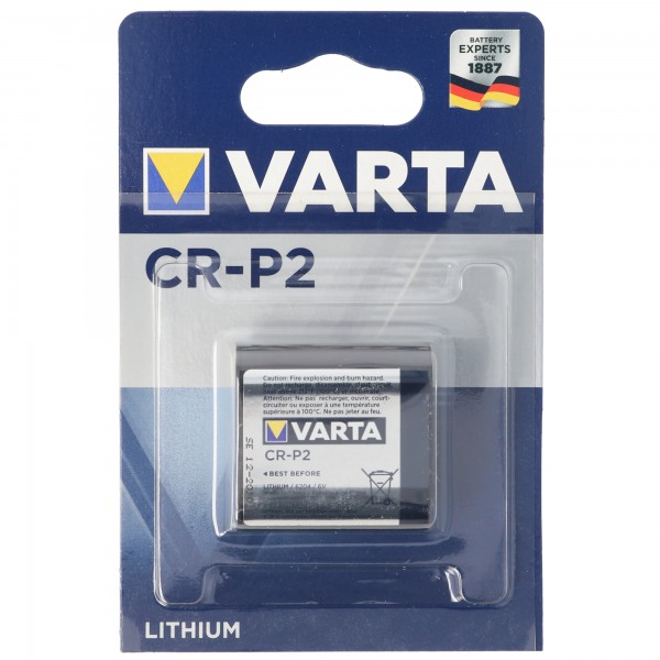 Varta CR-P2 6204 6 volt lithium batteri