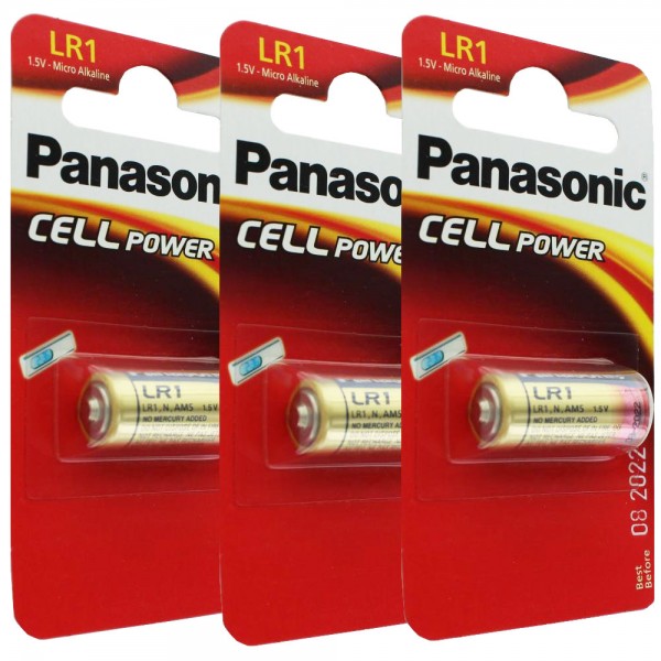 Panasonic PowerMax3 LR1, Lady Size N 3-pack