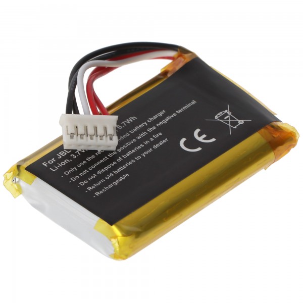 Batteri passer til JBL Charge Flip 2, JN151PH13849 3.7 Volt 1800mAh Li-ion batteri