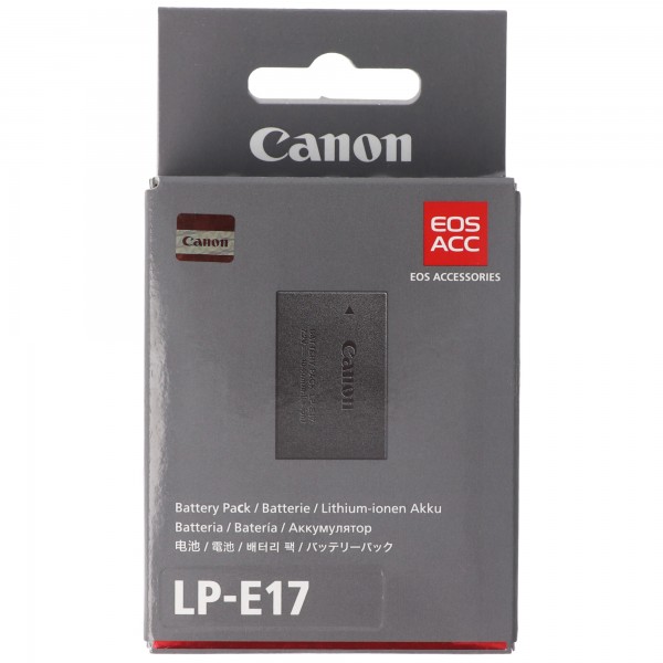 Canon LP-E17 batteri originalt passer til Canon EOS M3, EOS 760D