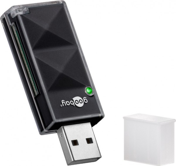 Goobay kortlæser USB 2.0 - til læsning af Micro SD- og SD-hukommelseskortformater