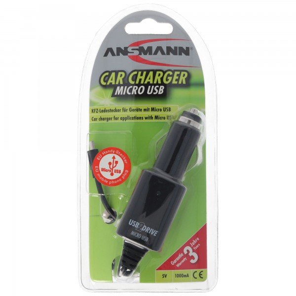 Ansmann Carcharger Micro USB Billader