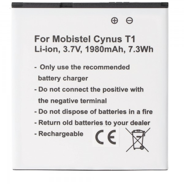 MOBISTEL Cynus T1 batteri som replik af Accucell egnet til BTY26179, BTY26179MOBISTEL / STD