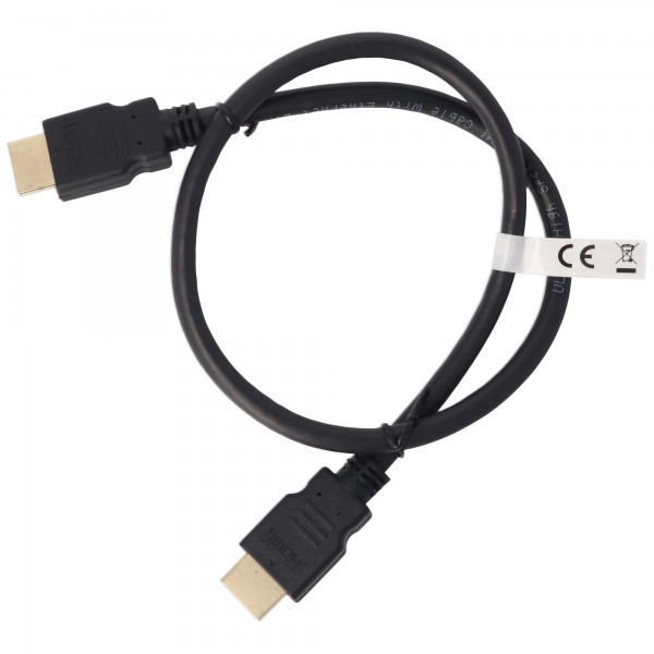 Ultrahøjhastigheds HDMI-kabel med Ethernet, kabellængde 0,5 meter