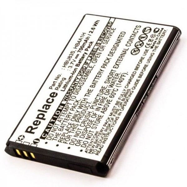 Batteri passer til Huawei HB4A1H batteri, HBU83S, Vodafone 736