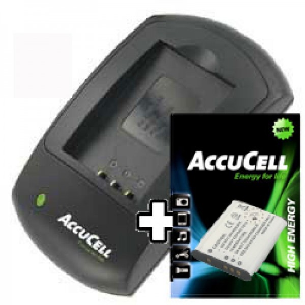 AccuCell oplader og batteri passer til Sony NP-BK1 no Origina