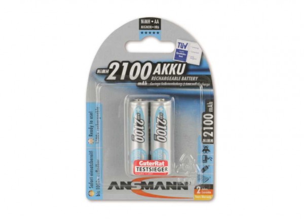 Ansmann maxE NiMH batteri Mignon 2100mAh, blisterpakning med 2