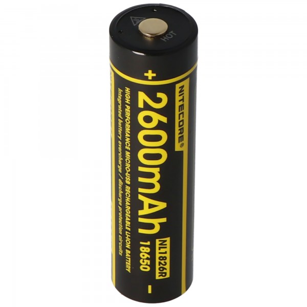 Nitecore Li-Ion batteri type 18650 - 2600mAh - NL1826R