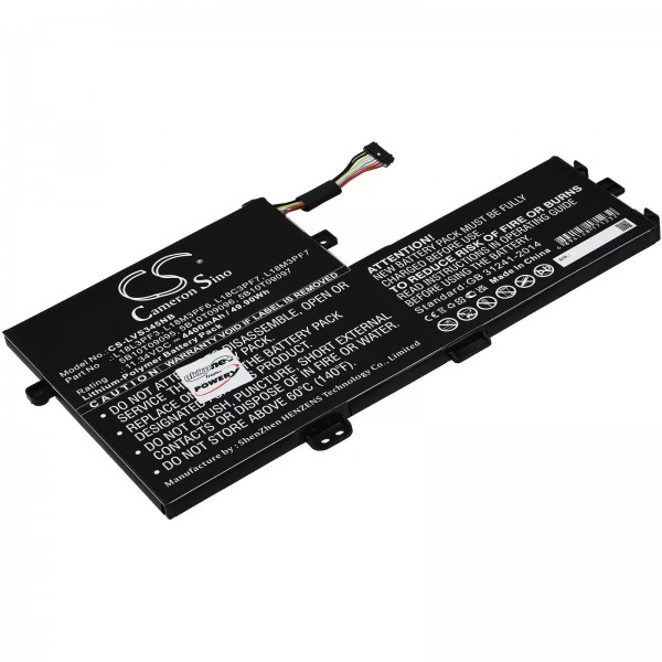 Batteri passer til bærbar Lenovo IdeaPad IdeaPad S340-15API(81NC00H0GE), type L18M3PF7 - 11.34V - 4400 mAh