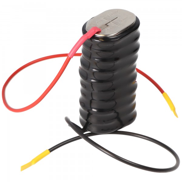 12 volt batteripakke svarende til Varta 10 / 600DKZ med kabel, 25x35x70mm 12V 600mAH