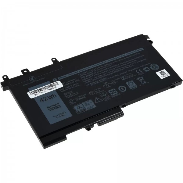 Batteri passer til bærbare Dell Latitude E5480, Latitude E5280, type 45N3J og andre - 11.4V - 3600 mAh