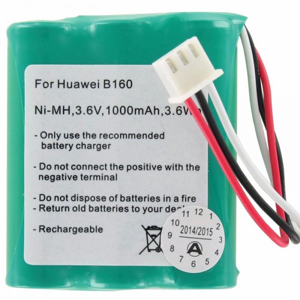 AccuCell batteri passer til Huawei B160 batteri NiMH, B160 DIGI