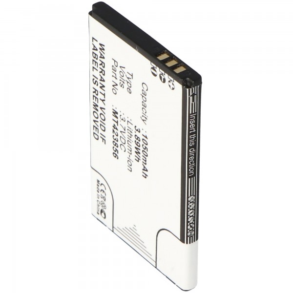 Batteri passer til Olympia Touch, 2179, Li-ion, 3,7V, 1050mAh, 3,9Wh