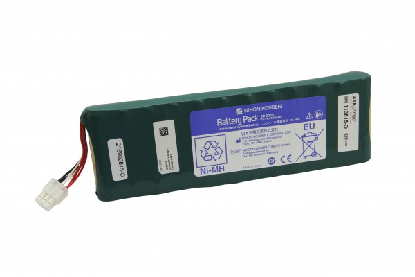 Original NiMH-batteri Nihon Kohden Cardiofax G ECG-2550 skærm - X078 SB-201D