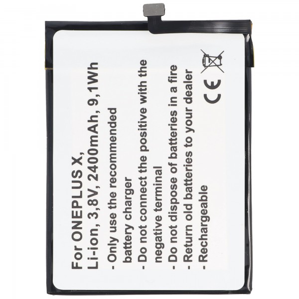Batteri passer til ONEPLUS X batteri E1000, X OPPO A30, A30 Dual SIM TD-LTE, BLP607