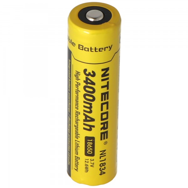 NiteCore Li-Ion Batteri 18650 - 3400mAh, 3,7V - NL189