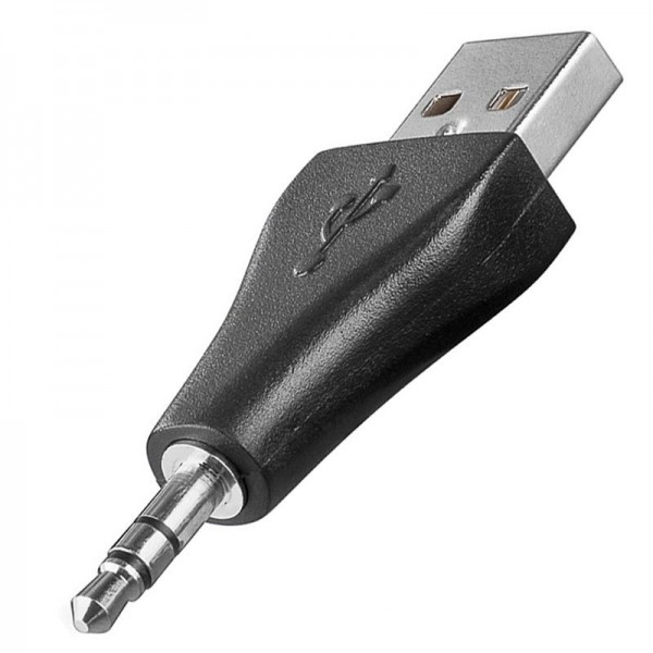 USB-adapter En han til 3,5 mm jackstik
