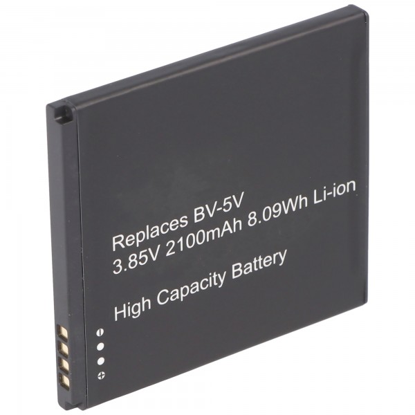 Batteri passer til Nokia 1 TA-1047 såsom BV-5V, 2100mAh, 3.85V, Li-Ion