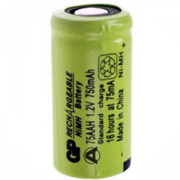 GP-batteri GP75AAH 2 / 3AA NiMH-batteri uden loddetabel