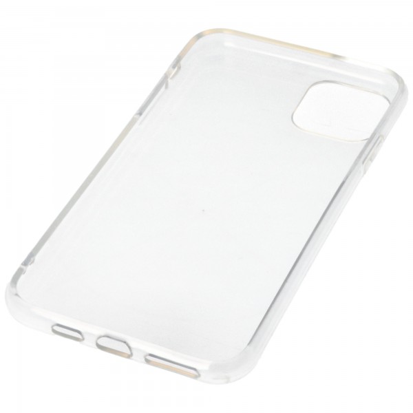 Taske, der passer til Apple iPhone 11 Pro Max - gennemsigtigt beskyttelsesdæksel, anti-gul luftpude, faldsikring, silikone mobiltelefondæksel, robust TPU-etui