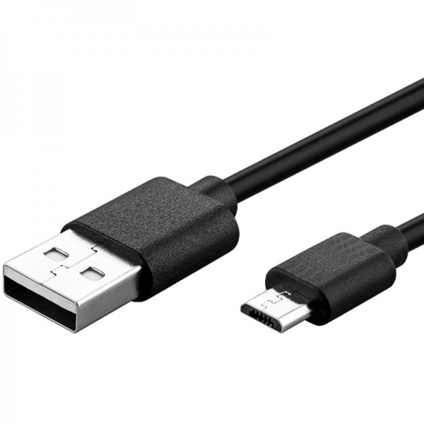Micro-USB hurtig opladningskabel 1 meter sort, mikro USB-synkronisering og opladerkabel