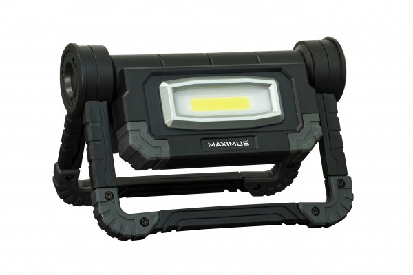 Maximus M-WKL-019B-DU LED arbejdslys med 2x 10 watt LED, 1000 lumen, batteridrevet med 4x AA batterier