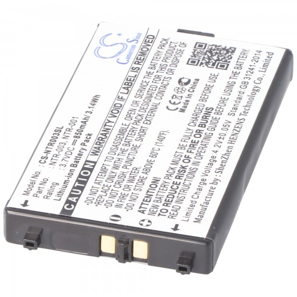 AccuCell batteri passer til Nintendo DS NTR-003, NTR-001