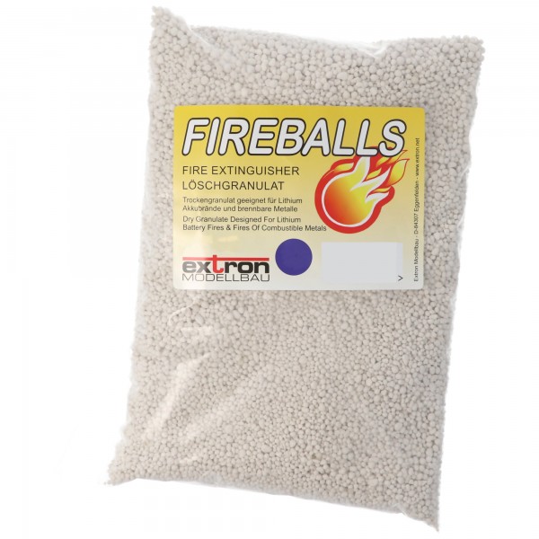 Fireballs Brandslukningsgranulat til lithiumbatterier, brandbeskyttelse, slukningsmiddel 5 liter